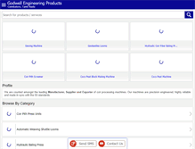Tablet Screenshot of coirmachines.net